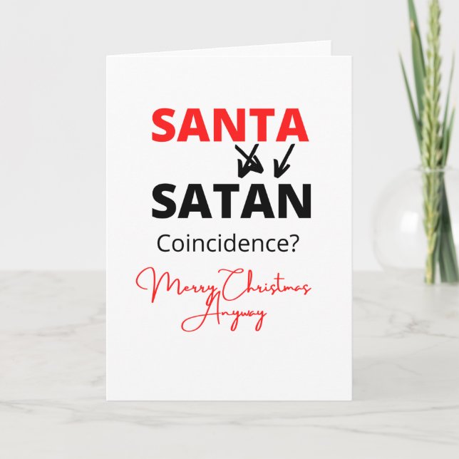 Santa Satan Helgkort (Framsida)