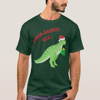 Santa Saurus Rex 1 T Shirt