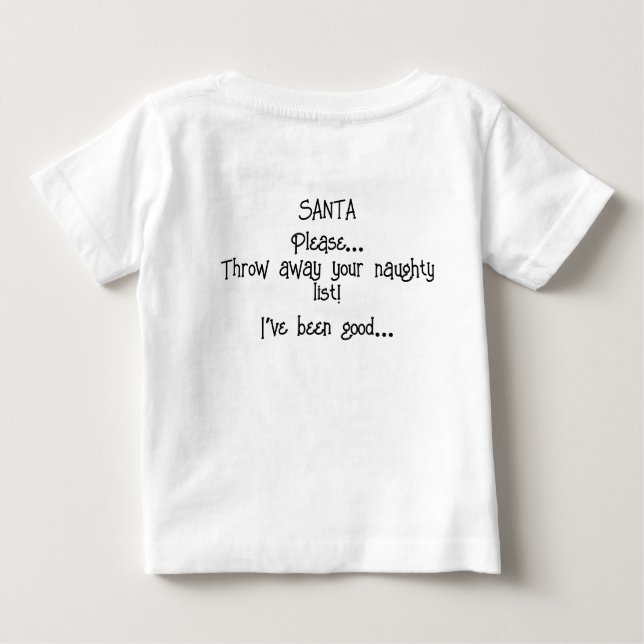 Santa Saw You Kids Tee (Baksida)