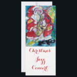 SANTA & SAX,CHRISTMAS JAZZ PARTY CONERT PROGRAM<br><div class="desc">Ursprunglig vattenfärgsmålning av Bulgan Lumini (c)</div>