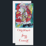 SANTA & SAX,CHRISTMAS JAZZ PARTY CONERT PROGRAM<br><div class="desc">Ursprunglig vattenfärgsmålning av Bulgan Lumini (c)</div>