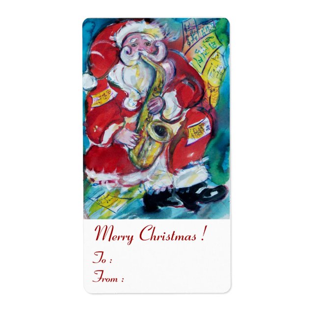 SANTA & SAX, CHRISTMAS JAZZ PARTY FRAKTSEDEL (Framsidan)