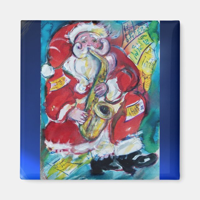 SANTA & SAX, JULFIRANDE PARTY MAGNET (Framsidan)