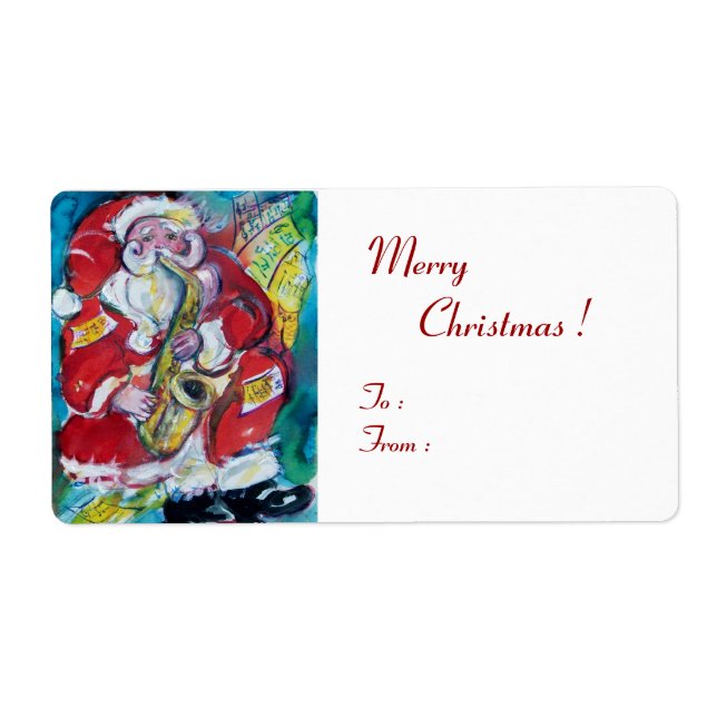 SANTA & SAX, MUSICAL CHRISTMAS PARTY White Fraktsedel (Framsidan)