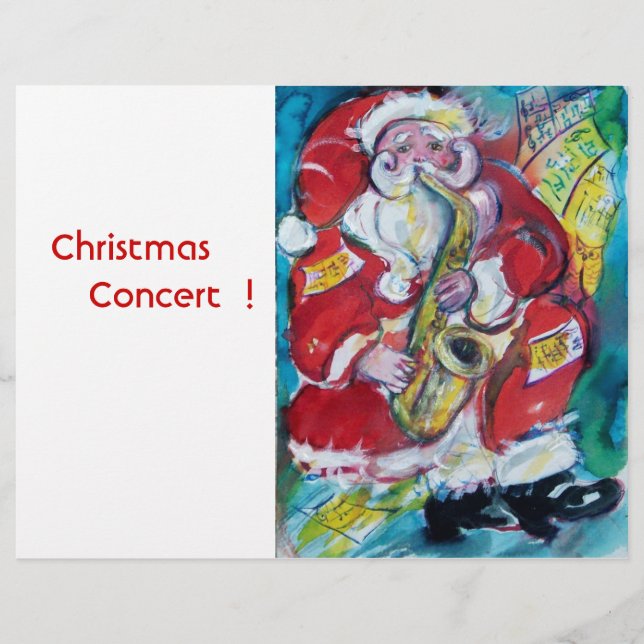 SANTA & SAX REKLAMBLAD (Framsidan)