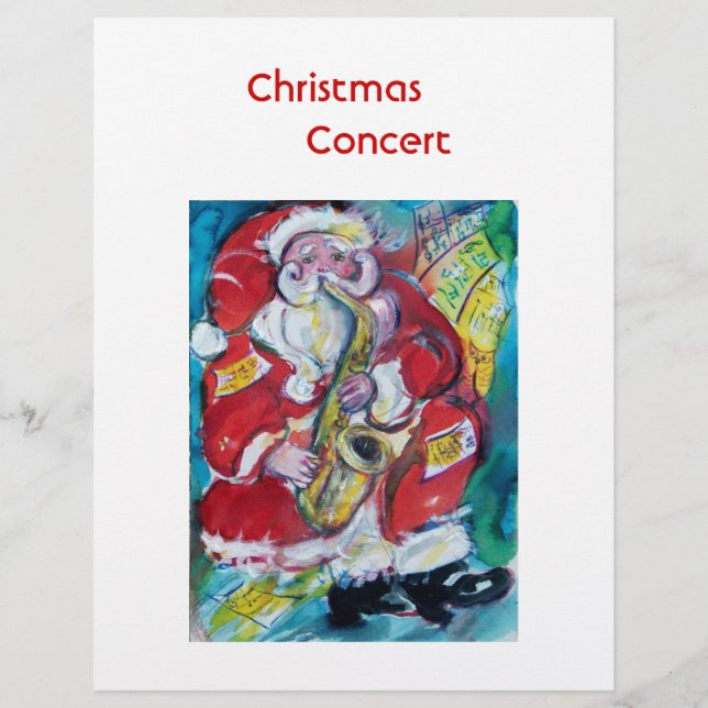 SANTA & SAX REKLAMBLAD (Framsidan)
