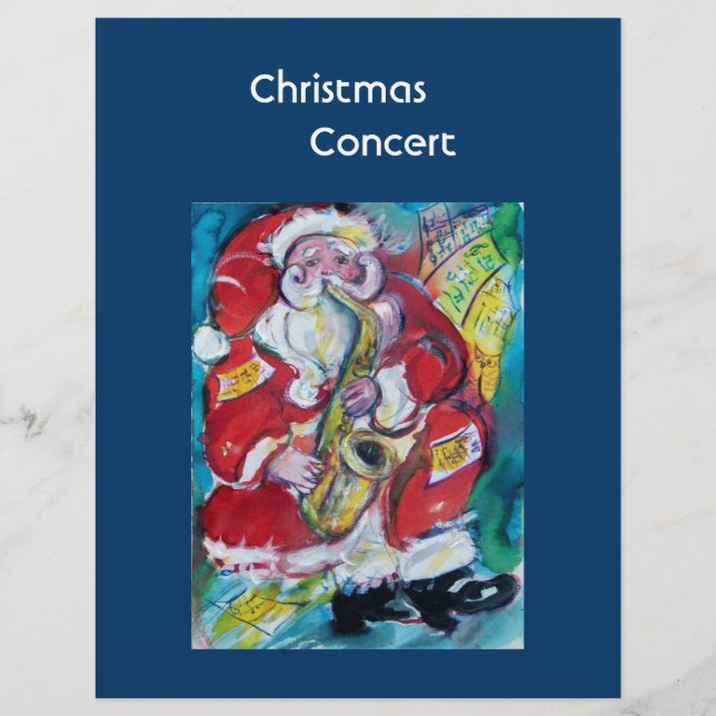 SANTA & SAX REKLAMBLAD (Framsidan)