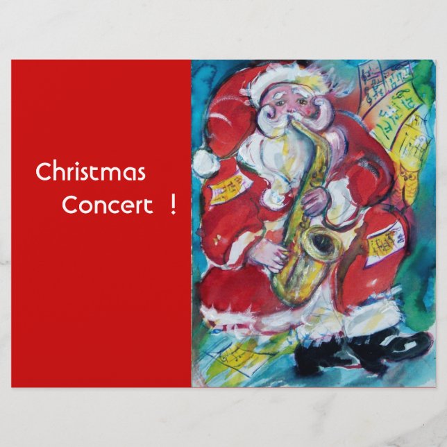 SANTA & SAX REKLAMBLAD (Framsidan)