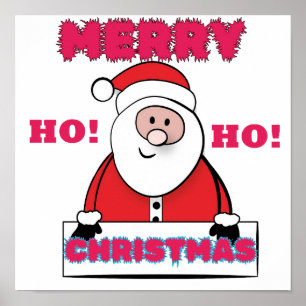 SANTA SAYS, GOD JUL, HO HO! POSTER