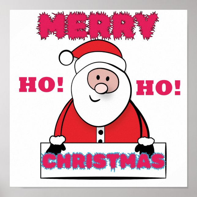 SANTA SAYS, GOD JUL, HO HO! POSTER (Framsidan)