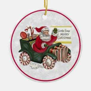 Santa Says God jul Julgransprydnad Keramik