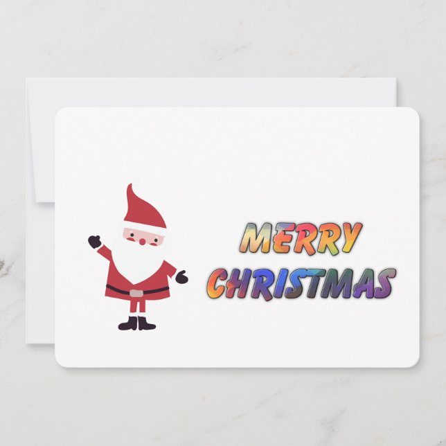 Santa says Merry Christmas - Personalize photo (Framsida)