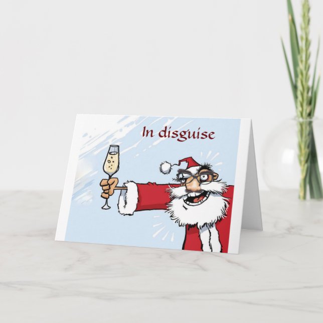 SANTA SAYS *MITT ARBETE ÄR UTFÖRT LÅT OSS CELEBRAT HELGKORT (Framsida)