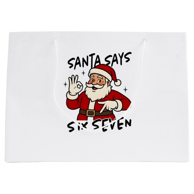 Santa Says Six Seven 6 7 Funny Brainrot Christmas (Framsidan)