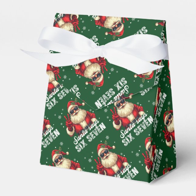 Santa Says SIX SEVEN – Funny Christmas Meme Presentaskar (Framsidan Sidan)