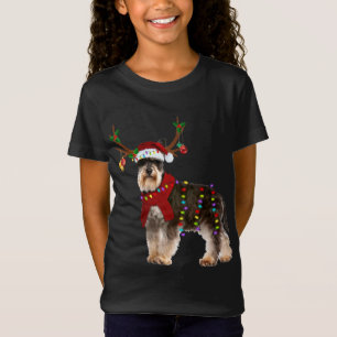 Santa Schnauzer rener Light God jul T Shirt