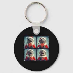 Santa Seal Ocean Animal Photography Sea Lejon Chri Nyckelring