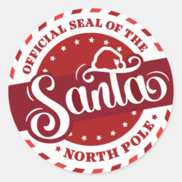 Santa Seal Runt Klistermärke