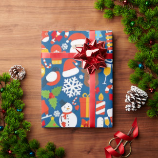 Santa Season 30"x6" Wrapping Papper Presentpapper