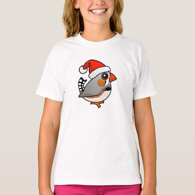 Santa sebraFinch T Shirt (Framsida)