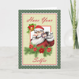 Santa Selfie julkort Helgkort