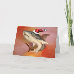 Santa Shark Helgkort