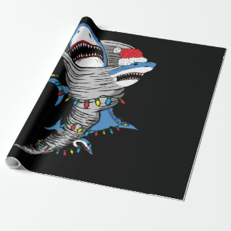 Santa Shark Tornado God jul Presentpapper