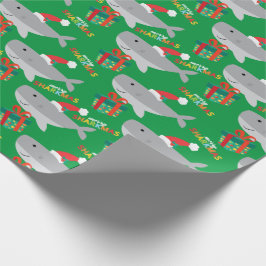 Santa Shark Wrapping Papper Presentpapper