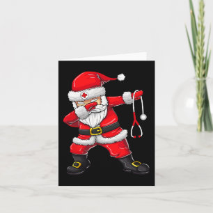 Santa Shirt jul SCrub Toppar Women Funny Nurse Kort