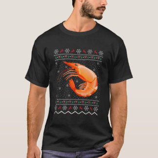 Santa Shrimp Fish Ugly Shrimp T Shirt