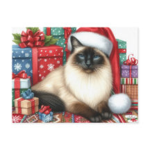 Santa Siamesisk Katt Julhelg