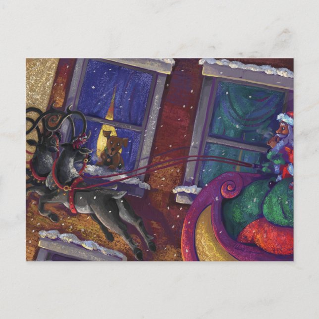 Santa Sighting Helg Vykort (Framsida)