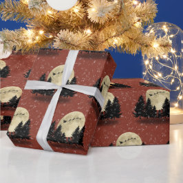 Santa Sighting på brinnande julafton Presentpapper