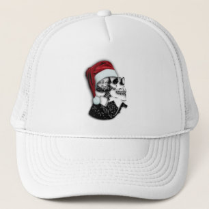Santa skallehatt truckerkeps