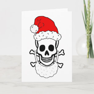 Santa skallekort helgkort