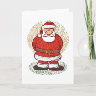 Santa sketch helgkort