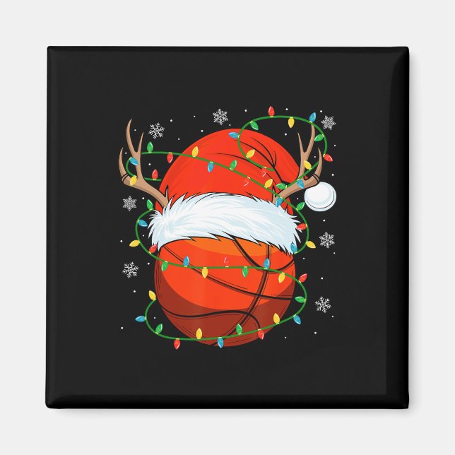 Santa Sketll Ll Xmas Ljuskedja Jul Sketll  Magnet (Framsidan)