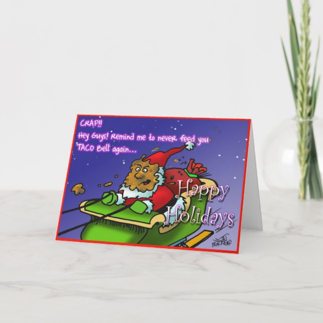 santa skit 3 helgkort (Framsida)