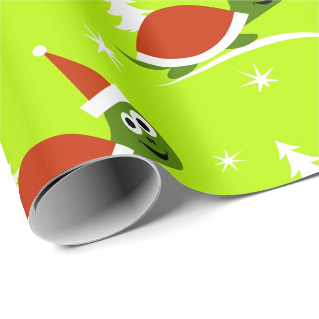 Santa Sköldpadda Barn Jul Inpackningspapper Presentpapper (Rullad Hörn)