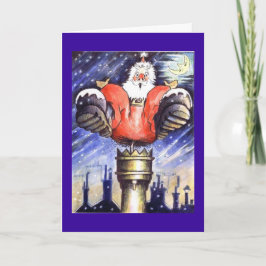 Santa Skorsten Shock Helgkort