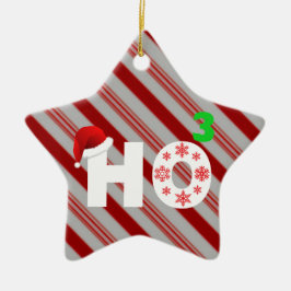 santa skrattar på jul julgransprydnad keramik