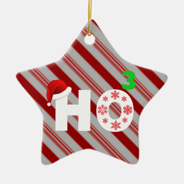 santa skrattar på jul julgransprydnad keramik (Framsidan)