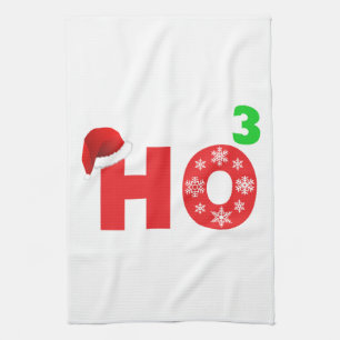 santa skrattar på jul kökshandduk