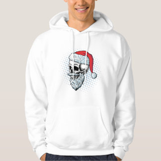Santa Skull Claus: Festive Fusion Tee Hoodie