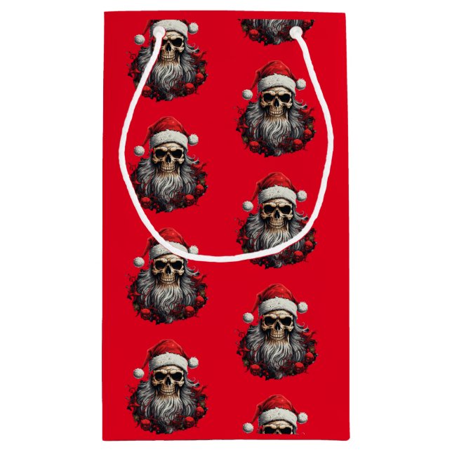 Santa Skull Gift Bag (Baksidan)