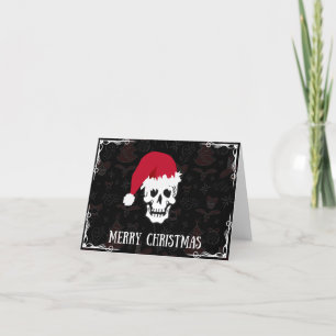 Santa Skull God jul Helgkort