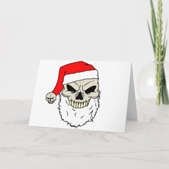 Santa Skull Helgkort (Framsida)