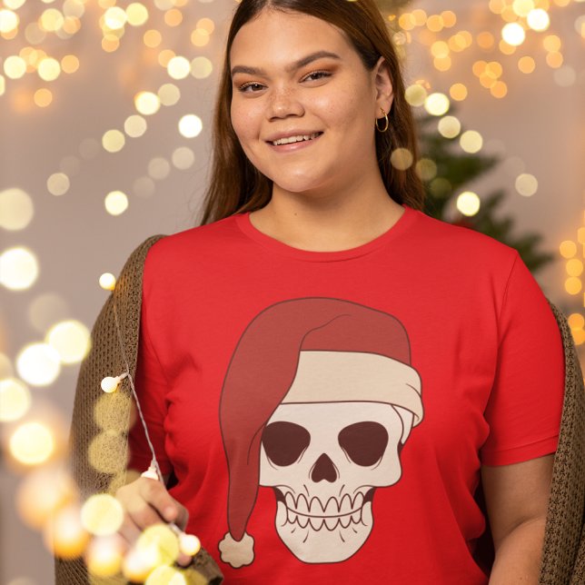 Santa Skull-jul T Shirt (Skapare uppladdad)