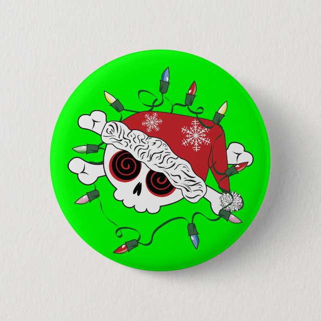 Santa Skull Knapp (Framsida)