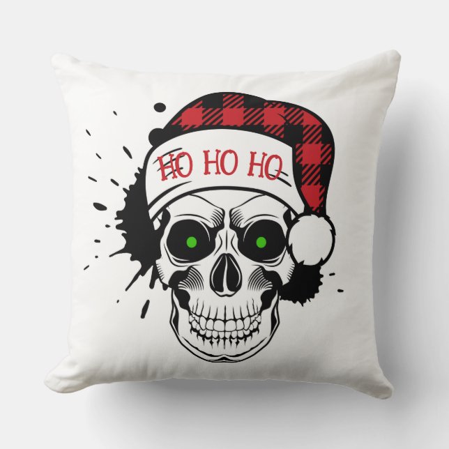 Santa Skull Kudde (Framsida)